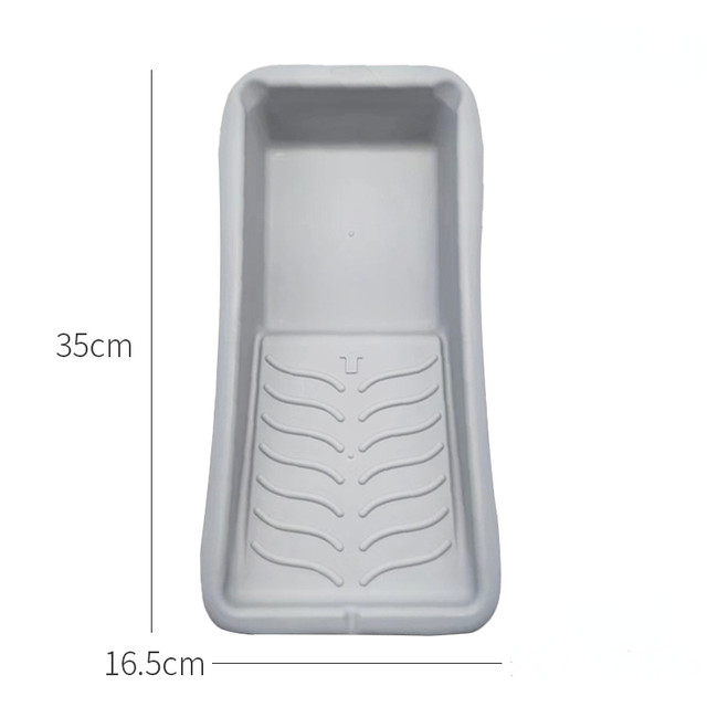 4inch 9inch Paint tray for household wall painting treatments gray/yellow  plastic paint pan roller plate tools